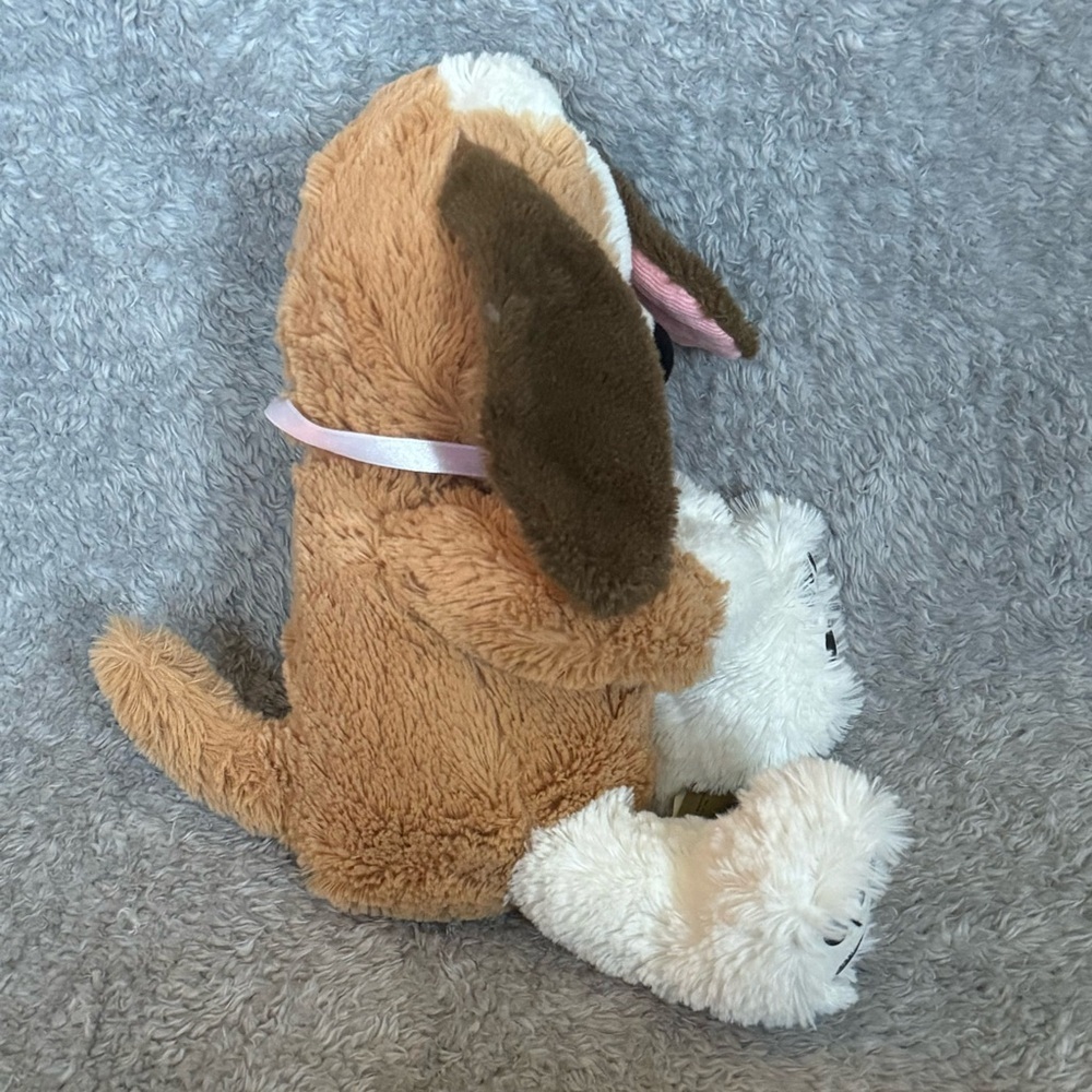 First & Main Puppy Plush 14” Brown White Get Well Soon Stuffed‎ Animal Dog - Picture 6 of 8